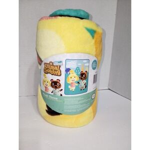 Isabell and Tom Nook Animal Crossing New Horizons Plush Throw Blanket